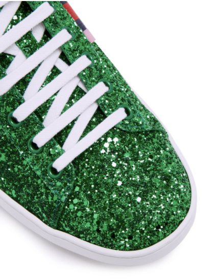 Green hot sale glitter sneakers