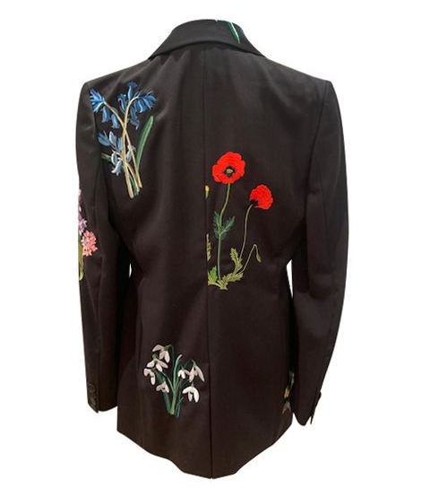 Stella McCartney Black blazer with embroidery - Stella