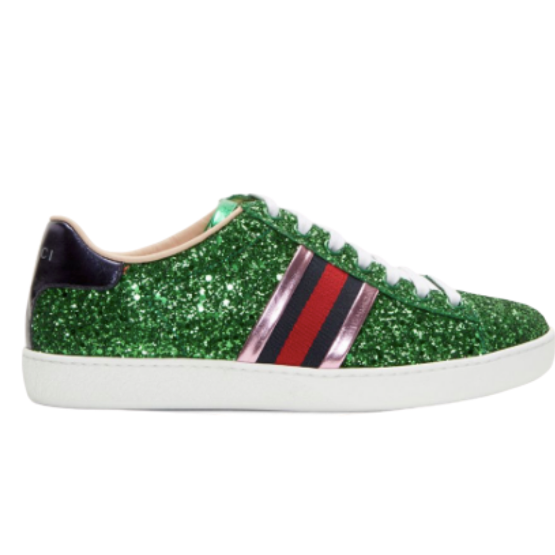 Green sparkle hot sale sneakers